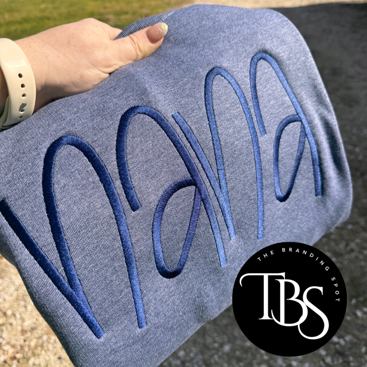 Gracy Text (ANY Word, Name, Team Name, Mascot) Embroidered Sweatshirt