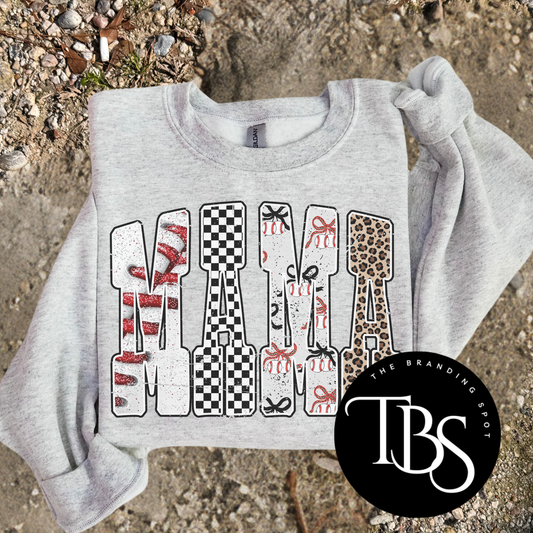 Baseball Mama Gildan Sublimated Crewneck Sweatshirt