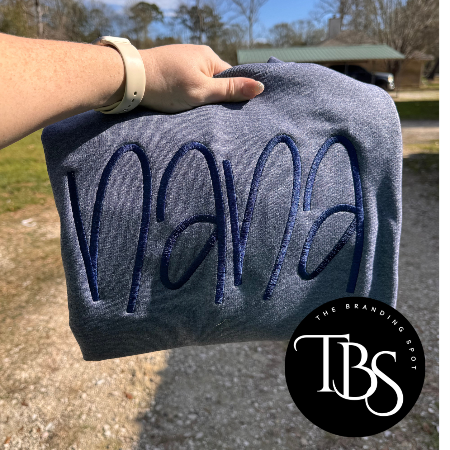 Gracy Text (ANY Word, Name, Team Name, Mascot) Embroidered Sweatshirt