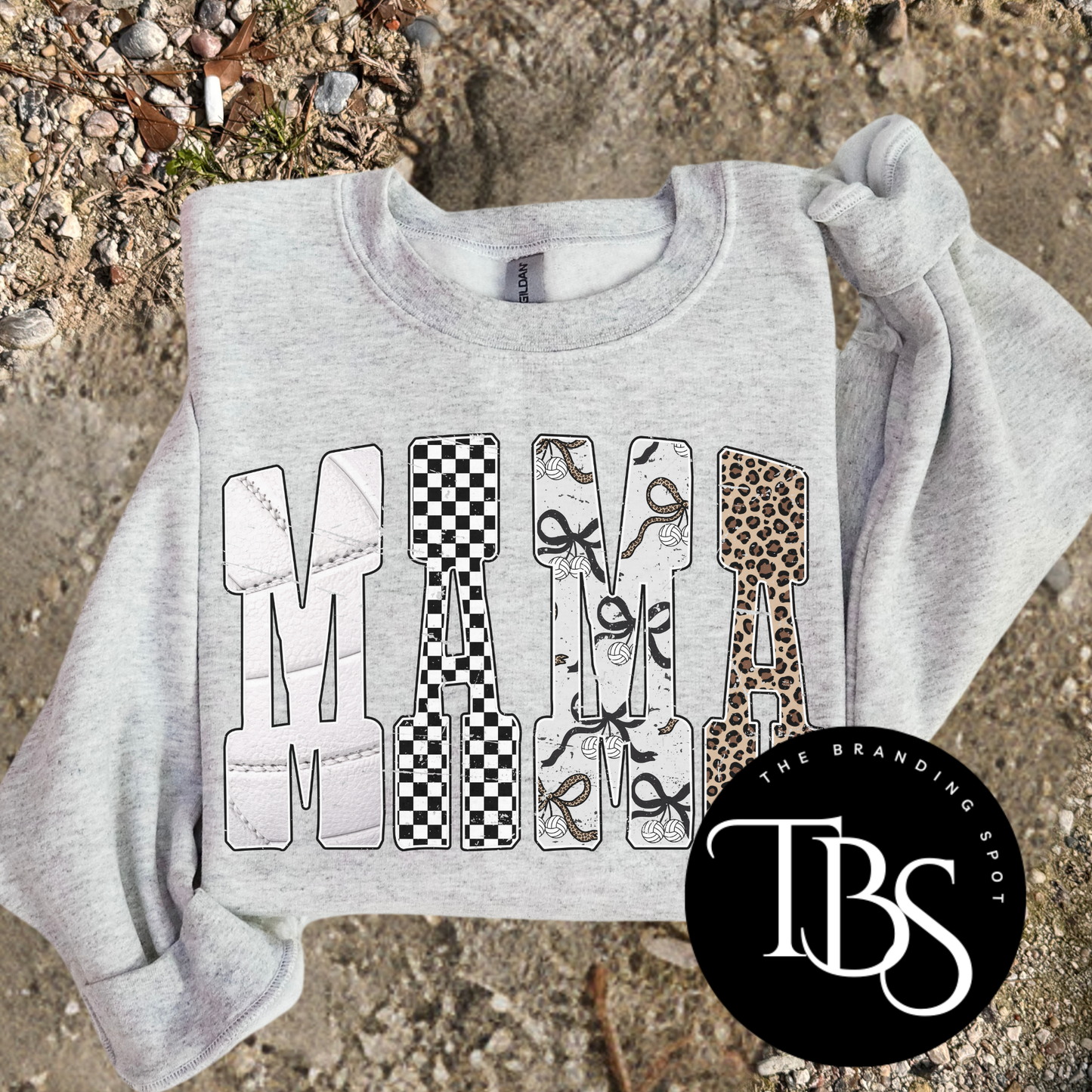 Volleyball Mama Gildan Sublimated Crewneck Sweatshirt