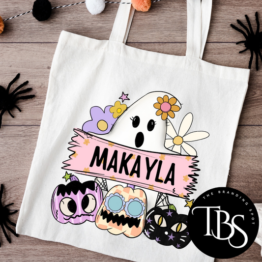 Personalized Halloween Trick Or Treat Bag