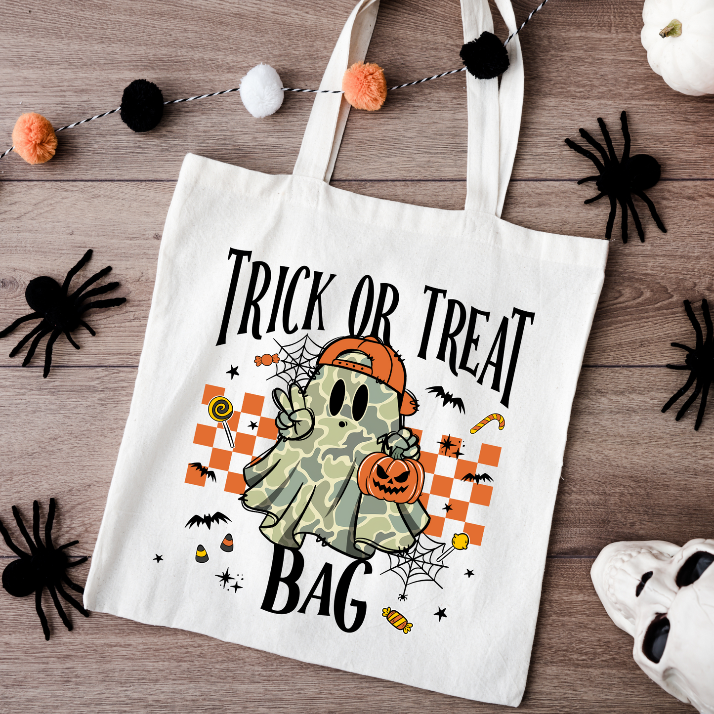 Camo Ghost Halloween Trick Or Treat Bag (Copy)