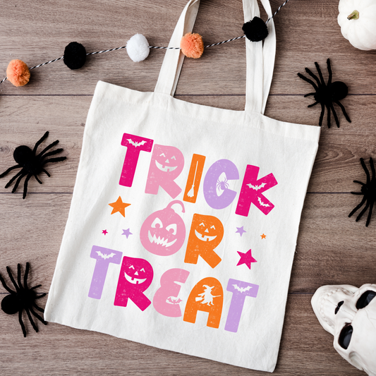 Trick or Treat (Pinks) Halloween Trick Or Treat Bag