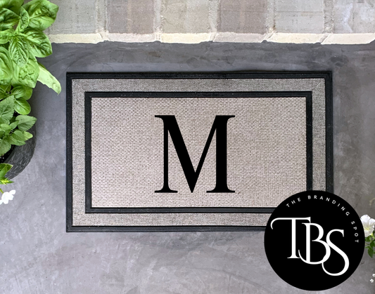 Initial Welcome Door Mat (3 Size Options)