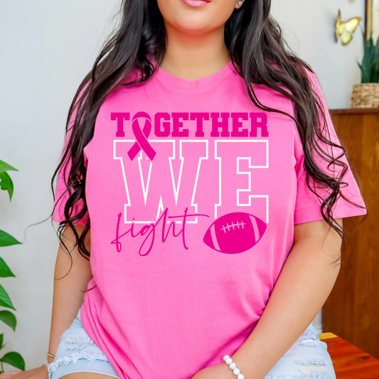We Fight Together (Football) Breast Cancer T-Shirt/Sweatshirt