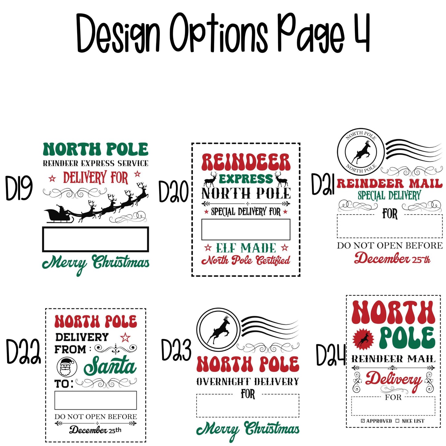 Large Personalized Santa Sack (Multi Design Options)