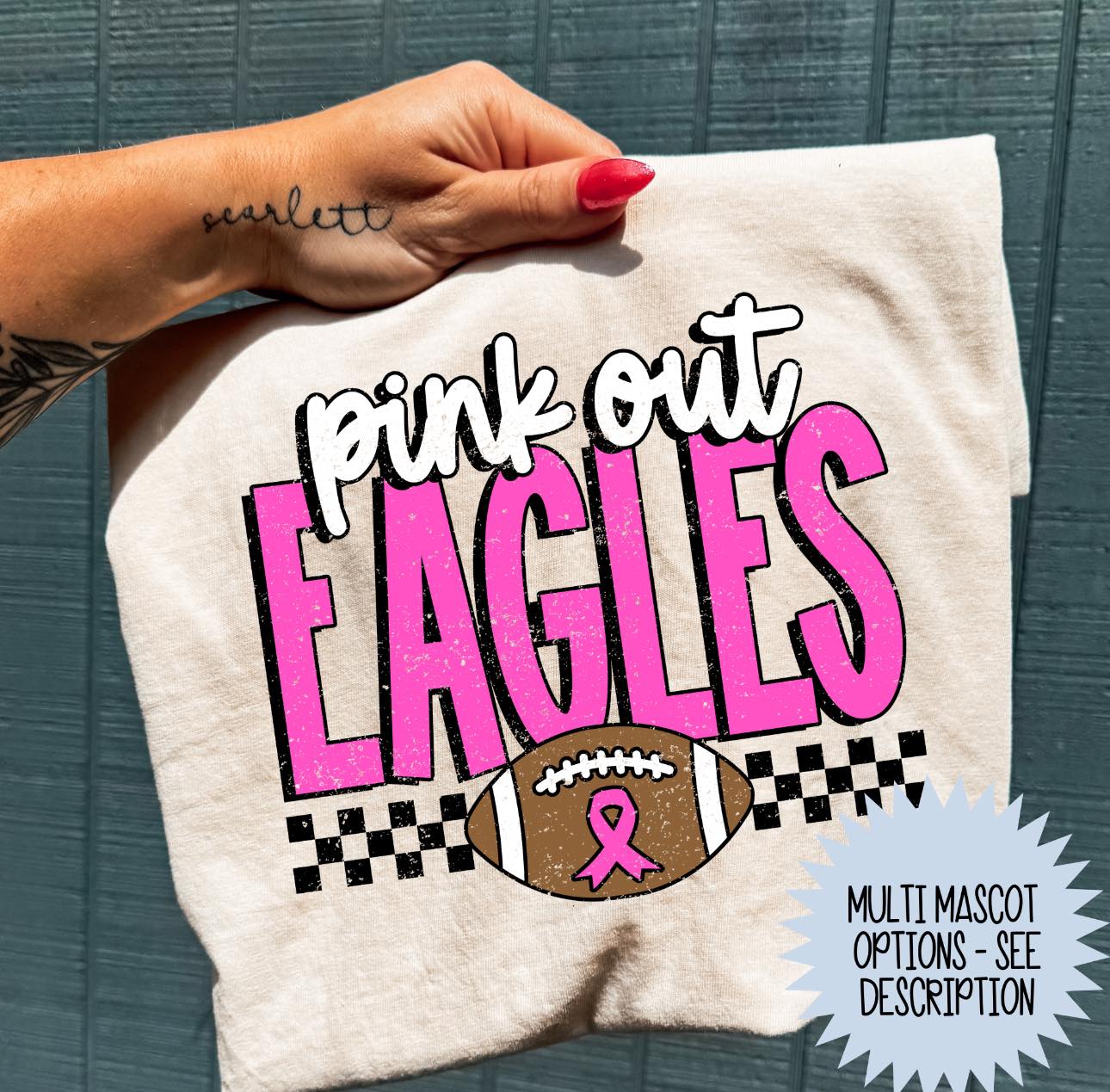 Pink Out Mascot (MULTI OPTIONS) Breast Cancer T-Shirt/Sweatshirt