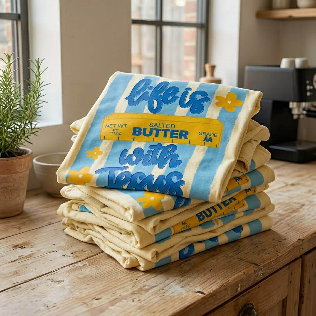 Life Is Butter With Jesus T-Shirt/Sweatshirt