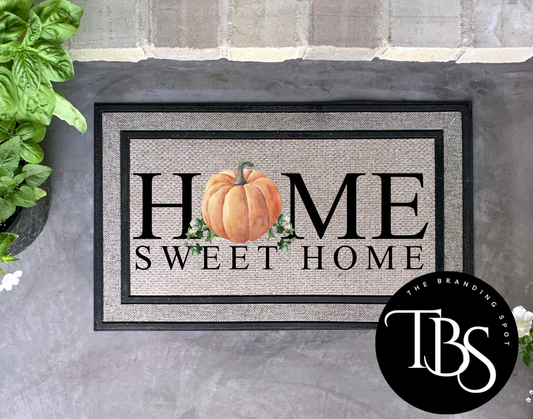 Home Pumpkin Door Mat (3 Size Options)