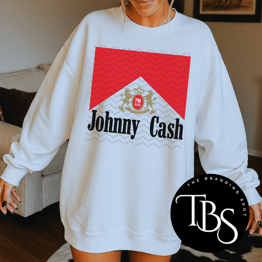 Johnny Cash Sublimated Crewneck Sweatshirt