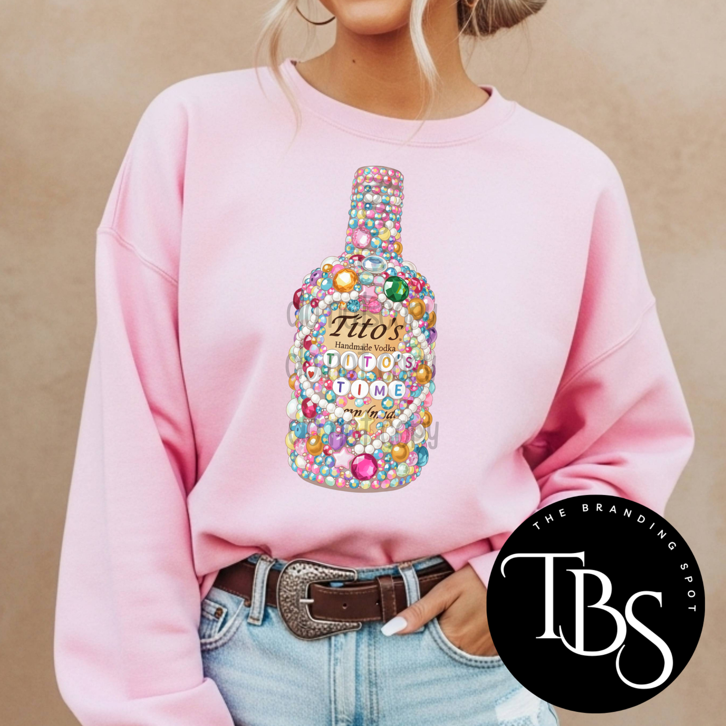 Tito's Time (Faux Rhinestone) Comfort Color Tee