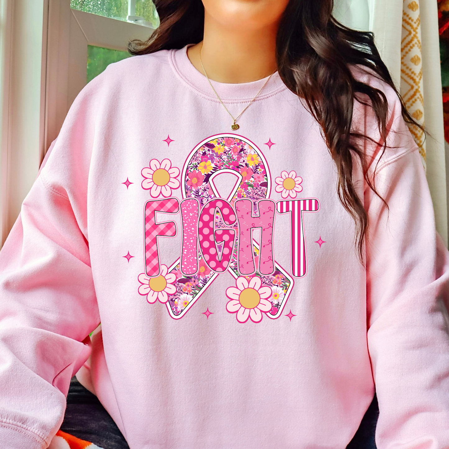 Fight - Ribbon Breast Cancer T-Shirt/Sweatshirt