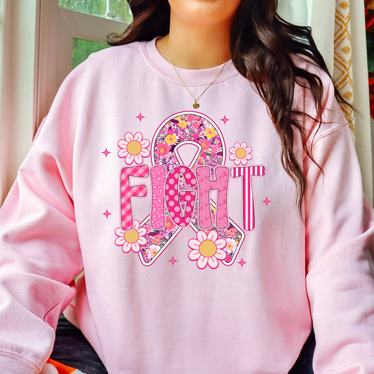 Fight - Ribbon Breast Cancer T-Shirt/Sweatshirt
